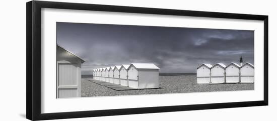 cabins beach-Gilbert Claes-Framed Photographic Print