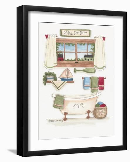 Cabins for Rent-Debbie McMaster-Framed Giclee Print