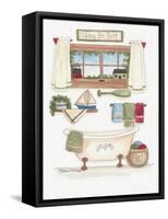 Cabins for Rent-Debbie McMaster-Framed Stretched Canvas