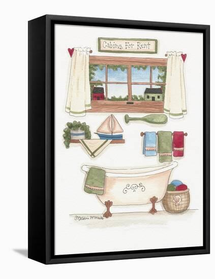 Cabins for Rent-Debbie McMaster-Framed Stretched Canvas