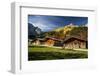 Cabins High in the Austrian Alps Fall Colors-Sheila Haddad-Framed Photographic Print