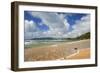 Cable Bay Waves Rolling in on the Golden Beach-null-Framed Photographic Print