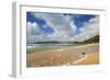 Cable Bay Waves Rolling in on the Golden Beach-null-Framed Photographic Print