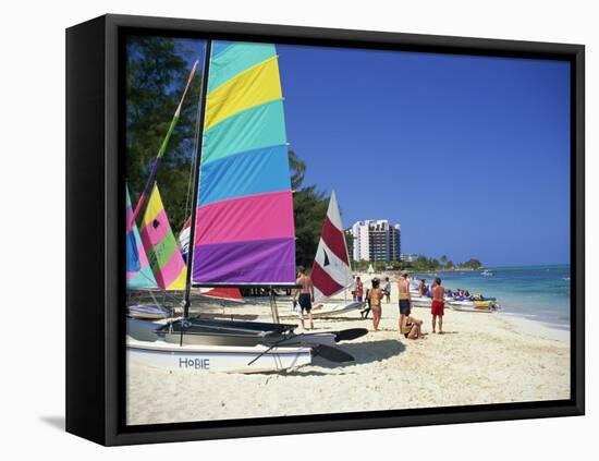 Cable Beach, Nassau, Bahamas, West Indies, Central America-Lightfoot Jeremy-Framed Stretched Canvas