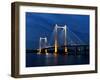 Cable Bridge in the Evening.-gjphotography-Framed Photographic Print