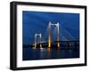 Cable Bridge in the Evening.-gjphotography-Framed Photographic Print