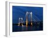 Cable Bridge in the Evening.-gjphotography-Framed Photographic Print