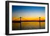 Cable Bridge-Erin Berzel-Framed Art Print