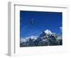 Cable Car and Mt Wetterhorn, Grindelwald, Bernese Oberland, Switzerland-Hans Peter Merten-Framed Photographic Print