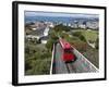 Cable Car and View over Wellington City and Harbour, North Island, New Zealand, Pacific-Nick Servian-Framed Photographic Print