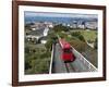 Cable Car and View over Wellington City and Harbour, North Island, New Zealand, Pacific-Nick Servian-Framed Photographic Print