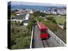 Cable Car and View over Wellington City and Harbour, North Island, New Zealand, Pacific-Nick Servian-Stretched Canvas