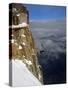 Cable Car Approaching Aiguille Du Midi Summit, Chamonix-Mont-Blanc, French Alps, France, Europe-Richardson Peter-Stretched Canvas