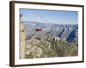 Cable Car at Barranca Del Cobre (Copper Canyon), Chihuahua State, Mexico, North America-Christian Kober-Framed Photographic Print