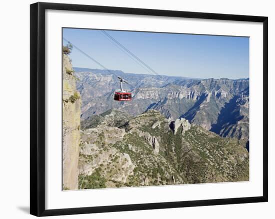 Cable Car at Barranca Del Cobre (Copper Canyon), Chihuahua State, Mexico, North America-Christian Kober-Framed Photographic Print