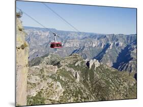 Cable Car at Barranca Del Cobre (Copper Canyon), Chihuahua State, Mexico, North America-Christian Kober-Mounted Photographic Print