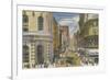 Cable Car at Powell and Market - San Francisco, CA-Lantern Press-Framed Art Print