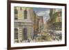 Cable Car at Powell and Market - San Francisco, CA-Lantern Press-Framed Art Print