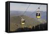 Cable Car, Belchen Summit, Black Forest, Baden Wurttemberg, Germany, Europe-Markus Lange-Framed Stretched Canvas