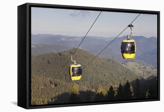 Cable Car, Belchen Summit, Black Forest, Baden Wurttemberg, Germany, Europe-Markus Lange-Framed Stretched Canvas