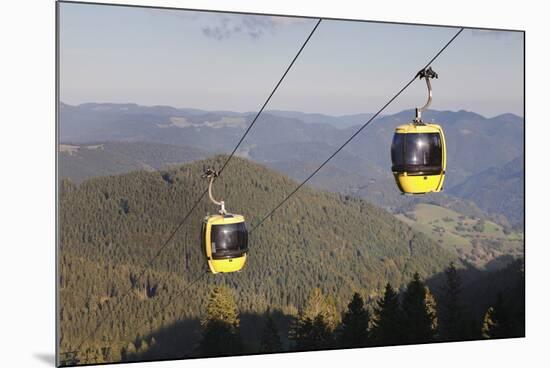 Cable Car, Belchen Summit, Black Forest, Baden Wurttemberg, Germany, Europe-Markus Lange-Mounted Photographic Print