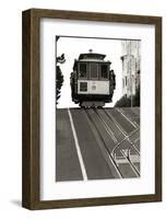 Cable Car Breaking the Crest-Christian Peacock-Framed Giclee Print