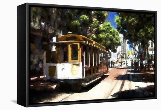 Cable Car City-Philippe Hugonnard-Framed Stretched Canvas