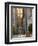 Cable Car Crossing California Street With Bay Bridge Backdrop in San Francisco, California, USA-Chuck Haney-Framed Photographic Print