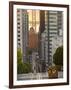 Cable Car Crossing California Street With Bay Bridge Backdrop in San Francisco, California, USA-Chuck Haney-Framed Photographic Print