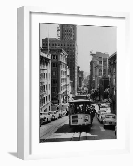 Cable Car Engagement Party-null-Framed Photographic Print