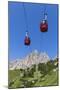 Cable Car Frara, in the Valley Kolfuschg, 'Puezgruppe' (Mountains) Behind, Dolomites, South Tyrol-Gerhard Wild-Mounted Photographic Print