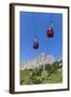 Cable Car Frara, in the Valley Kolfuschg, 'Puezgruppe' (Mountains) Behind, Dolomites, South Tyrol-Gerhard Wild-Framed Photographic Print