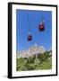 Cable Car Frara, in the Valley Kolfuschg, 'Puezgruppe' (Mountains) Behind, Dolomites, South Tyrol-Gerhard Wild-Framed Photographic Print