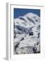 Cable Car in Front of Mt. Blanc from Mt. Brevent, Chamonix, Haute Savoie, Rhone Alpes, France-Jon Arnold-Framed Photographic Print