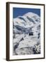 Cable Car in Front of Mt. Blanc from Mt. Brevent, Chamonix, Haute Savoie, Rhone Alpes, France-Jon Arnold-Framed Photographic Print