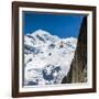 Cable Car in Front of Mt. Blanc from Mt. Brevent, Chamonix, Haute Savoie, Rhone Alpes, France-Jon Arnold-Framed Photographic Print