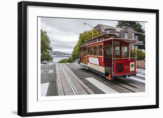 Cable Car in San Francisco-null-Framed Art Print