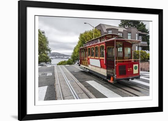 Cable Car in San Francisco-null-Framed Art Print