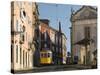 Cable Car in the Old Town, Lisbon, Portugal, Europe-Angelo Cavalli-Stretched Canvas