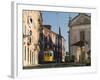 Cable Car in the Old Town, Lisbon, Portugal, Europe-Angelo Cavalli-Framed Photographic Print