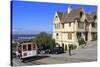 Cable Car on Hyde Street, San Francisco, California, United States of America, North America-Richard Cummins-Stretched Canvas