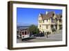 Cable Car on Hyde Street, San Francisco, California, United States of America, North America-Richard Cummins-Framed Photographic Print