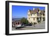 Cable Car on Hyde Street, San Francisco, California, United States of America, North America-Richard Cummins-Framed Photographic Print