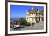 Cable Car on Hyde Street, San Francisco, California, United States of America, North America-Richard Cummins-Framed Photographic Print