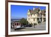 Cable Car on Hyde Street, San Francisco, California, United States of America, North America-Richard Cummins-Framed Photographic Print