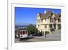 Cable Car on Hyde Street, San Francisco, California, United States of America, North America-Richard Cummins-Framed Photographic Print