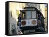 Cable Car on Hyde Street, San Francisco, California, USA-Fraser Hall-Framed Stretched Canvas