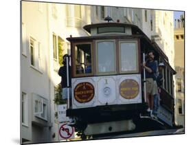 Cable Car on Hyde Street, San Francisco, California, USA-Fraser Hall-Mounted Photographic Print