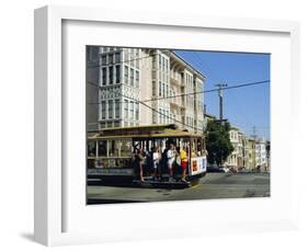 Cable Car on Nob Hill, San Francisco, California, USA-Fraser Hall-Framed Photographic Print