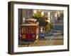 Cable Car on Powell Street in San Francisco, California, USA-Chuck Haney-Framed Premium Photographic Print